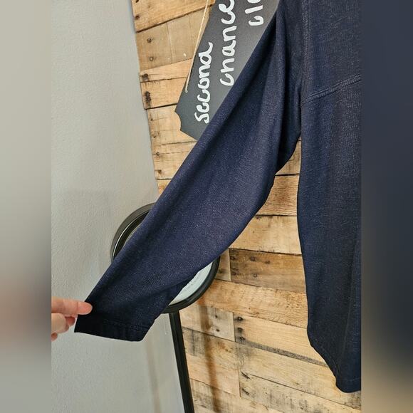 COLUMBIA MEN'S NAVY LONG SLEEVE 1/4 ZIP COLLARED SHIRT Size LARGE - Picture 8 of 14